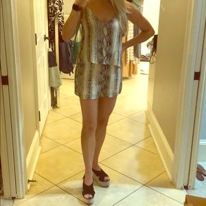 Lavender Brown romper XS